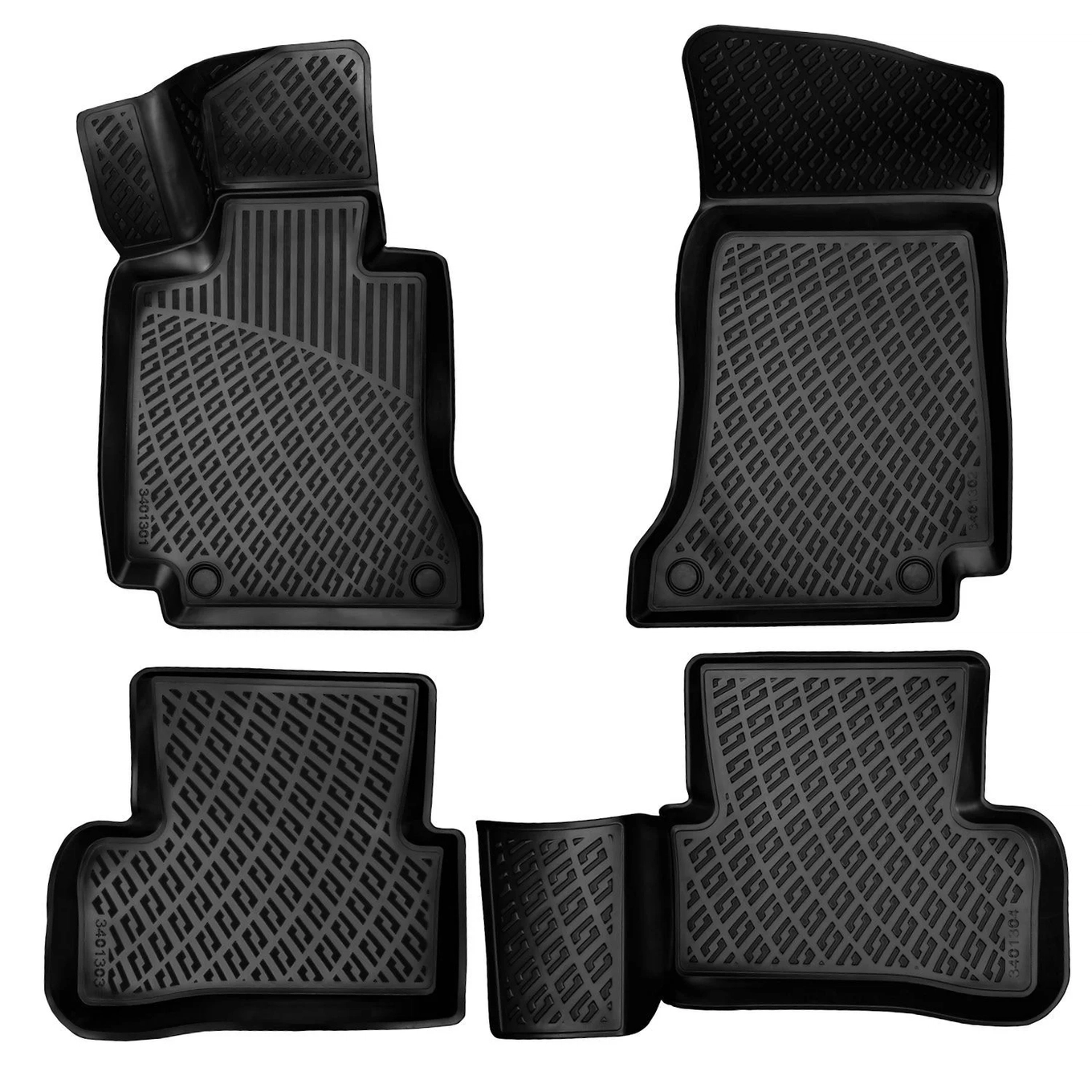 3D Fussmatten passend für Mercedes C Klasse (W205) 2014-2021