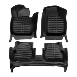 5D Premium Auto Fussmatten TPE Set passend für VW Golf 6 Baujahr 2008-2012 thumbnail