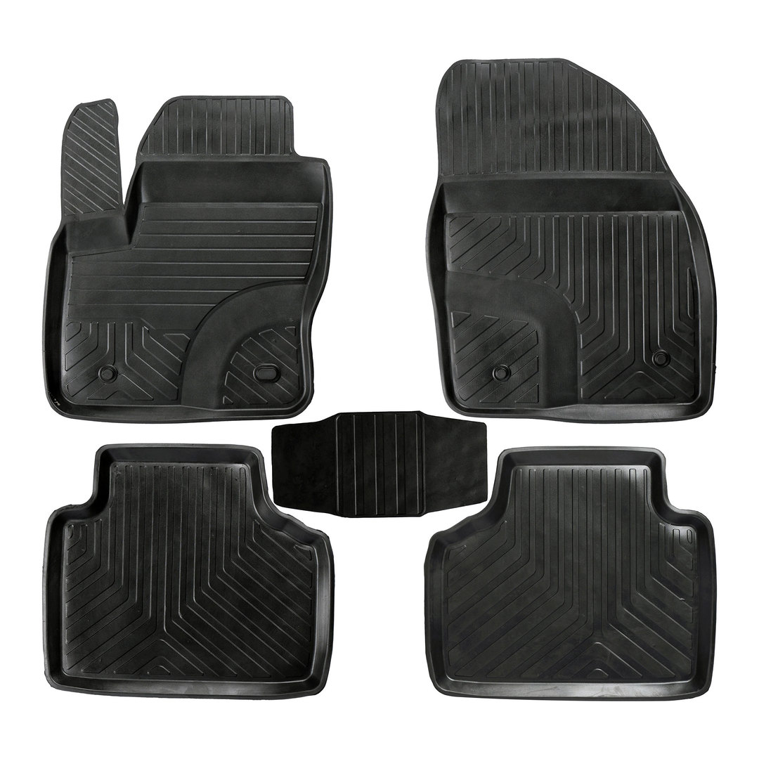 3D Premium Gummi Auto Fussmatten Set Passend für Ford Tourneo Connect Baujahr ab 2021 2