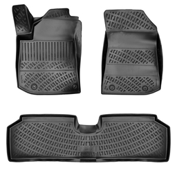 3D Auto Fussmatten Set passend für Kia E-Niro Elektro EV Baujahr ab 2022 ( passt nicht für Hybridmodell ) thumbnail